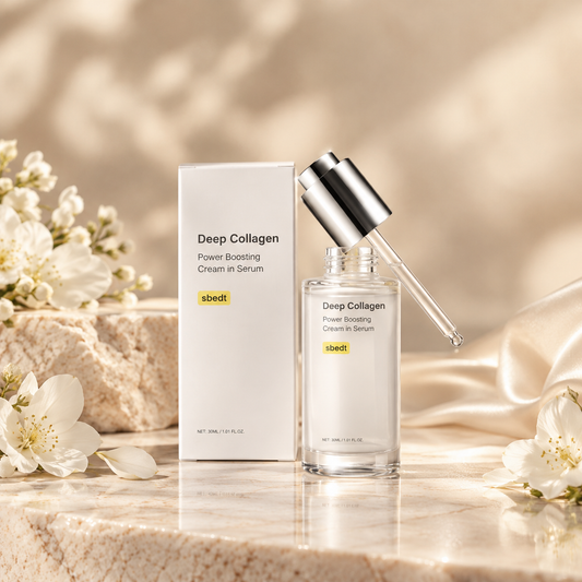 Deep collagen power boosting cream in serum